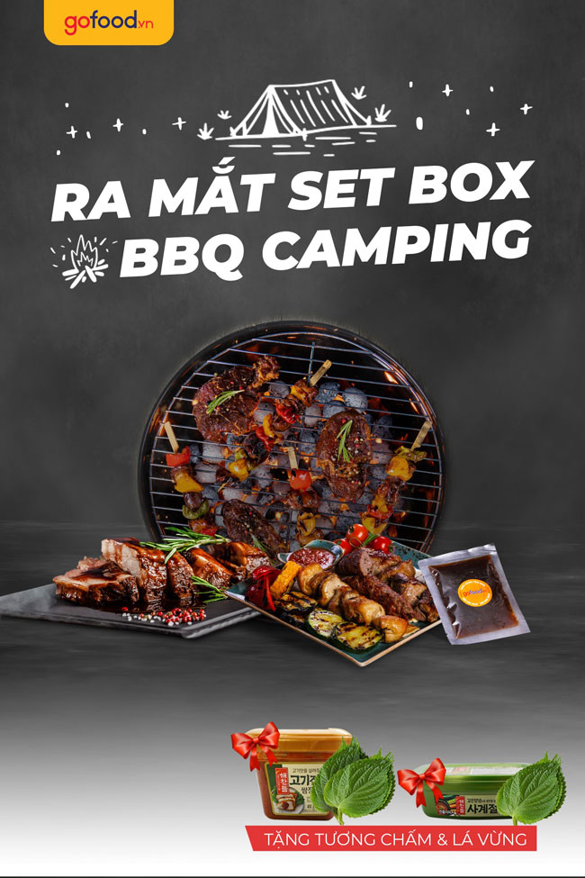Nhận ngay quà tặng hấp dẫn khi mua set BBQ Camping tại Gofood