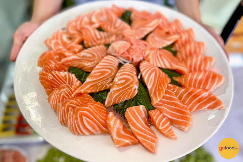 Cá hồi Nauy tươi cắt thái Sashimi thanh mát