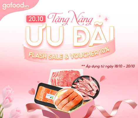 GOFOOD GỬI TRAO YÊU THƯƠNG - TRI ÂN PHÁI ĐẸP NGÀY 20/10 GOFOOD GỬI TRAO YÊU THƯƠNG - TRI ÂN PHÁI ĐẸP NGÀY 20/10