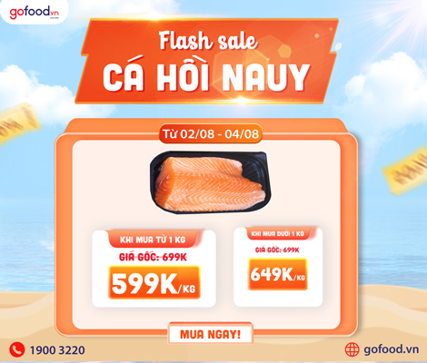 FLASH SALE CÁ HỒI NA UY - TIẾT KIỆM TỚI 100K