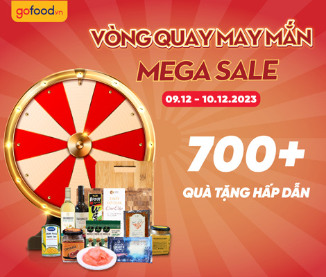 Vòng quay may mắn Mega sale 2023 - Tặng 700+ phần quà hấp dẫn