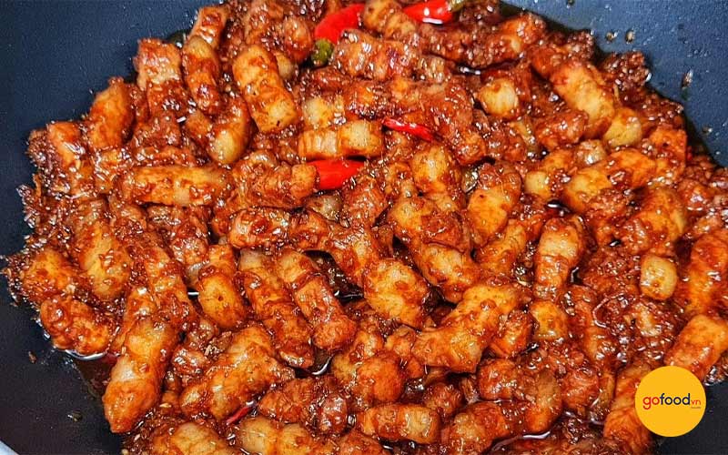 Ba chỉ heo x&agrave;o mắm ruốc