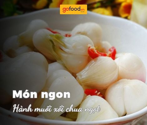 Cách làm hành muối xổi chua ngọt chống ngán ngày Tết