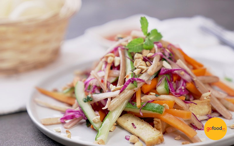 Gỏi ng&oacute; sen chay