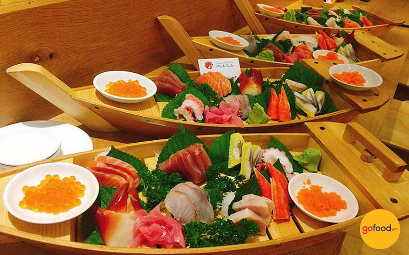 Asahi là nhà hàng sashimi Hà Nội chuẩn vị Nhật