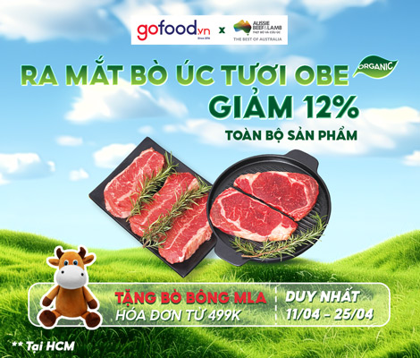 BÒ HỮU CƠ OBE ORGANIC ĐÃ CÓ MẶT TẠI GOFOOD HỒ CHÍ MINH
