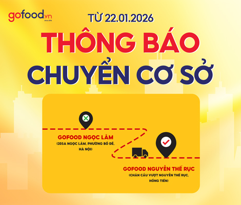 Chuyển địa điểm kinh doanh Gofood Ngọc Lâm