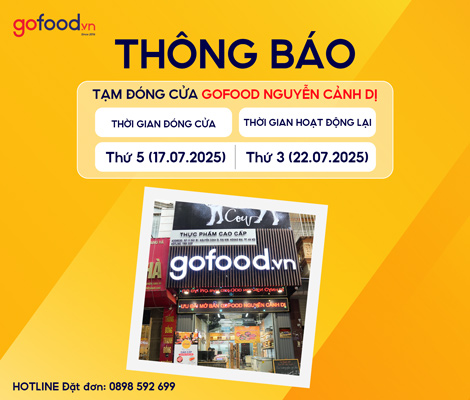 THÔNG BÁO TẠM ĐÓNG CỬA GOFOOD NGUYỄN CẢNH DỊ THÔNG BÁO TẠM ĐÓNG CỬA GOFOOD NGUYỄN CẢNH DỊ