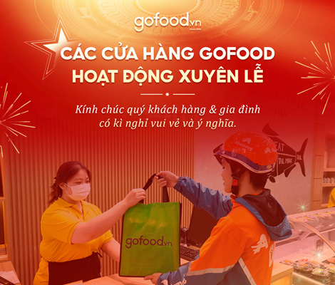 THÔNG BÁO: GOFOOD HOẠT ĐỘNG XUYÊN LỄ 2/9 THÔNG BÁO: GOFOOD HOẠT ĐỘNG XUYÊN LỄ 2/9