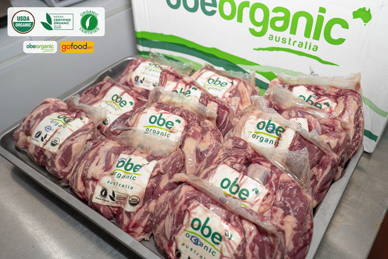 Mua thịt bò Úc hữu cơ Obe chính hãng ở Gofood