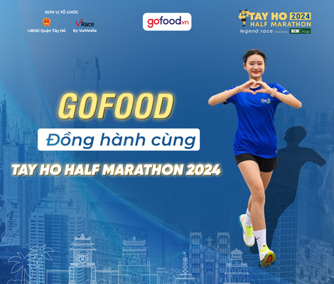 Gofood là nhà tài trợ đồng hành giải Tay Ho Half Marathon