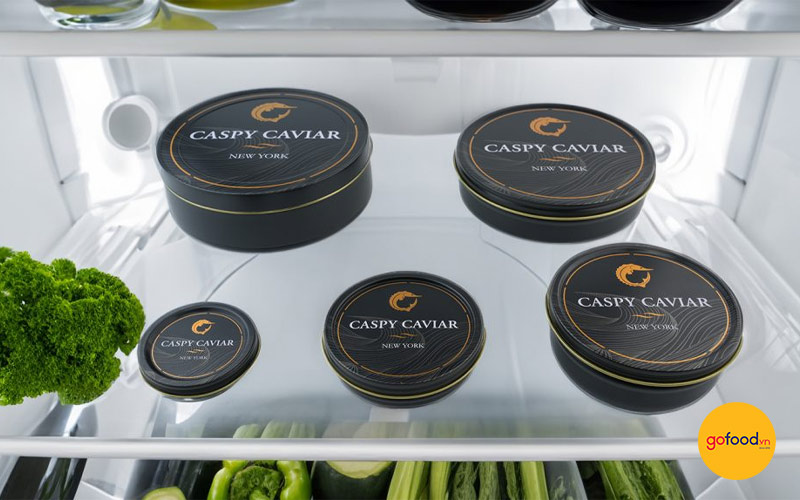 Trứng c&aacute; tầm bảo quản tốt nhất ở nhiệt độ -2&deg;C đến +2&deg;C