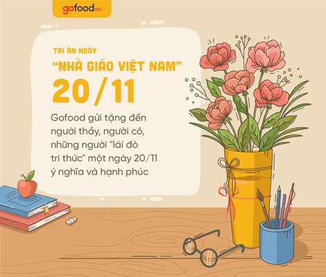 Gofood chúc mừng ngày Nhà giáo Việt Nam 20/11