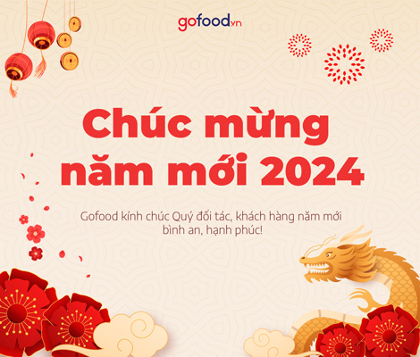 Gofood chúc mừng năm mới 2024