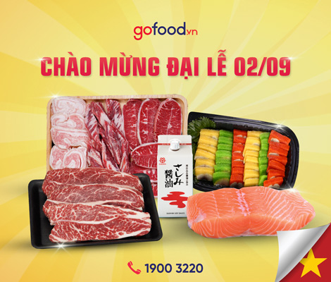 Gofood chúc mừng ngày Quốc khánh 2/9/2023
