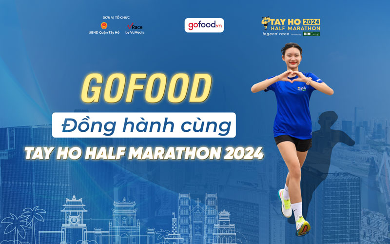 Gofood là nhà tài trợ đồng hành giải chạy Tay Ho Half Marathon