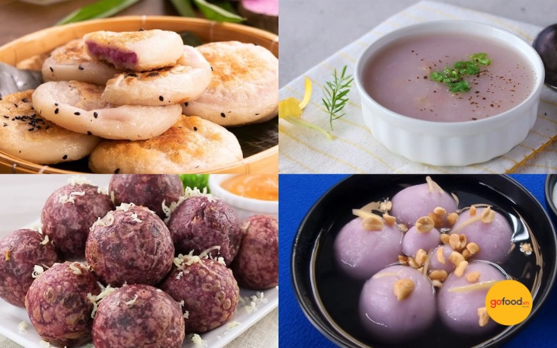 Những m&oacute;n ăn được chế biến từ khoai m&ocirc;n&nbsp;