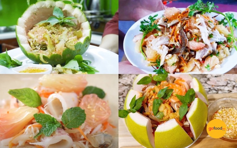 Những m&oacute;n ăn được l&agrave;m từ bưởi đơn giản, dễ thực hiện