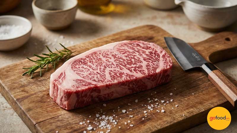 V&acirc;n mỡ cẩm thạch hay c&ograve;n gọi l&agrave; v&acirc;n mỡ marbling sẽ gi&uacute;p miếng thịt b&ograve; trở n&ecirc;n mềm mọng hơn