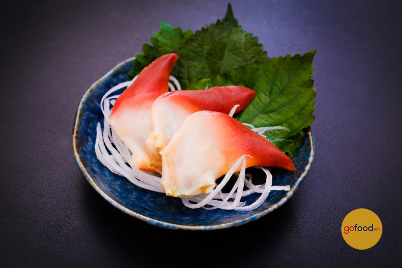 Sashimi sò đỏ Hokkigai