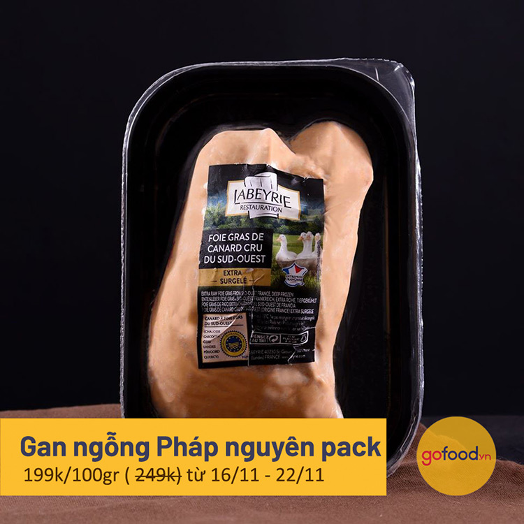 Gan ngỗng Pháp nguyên miếng Labeyrie - Foie Gras Labeyrie
