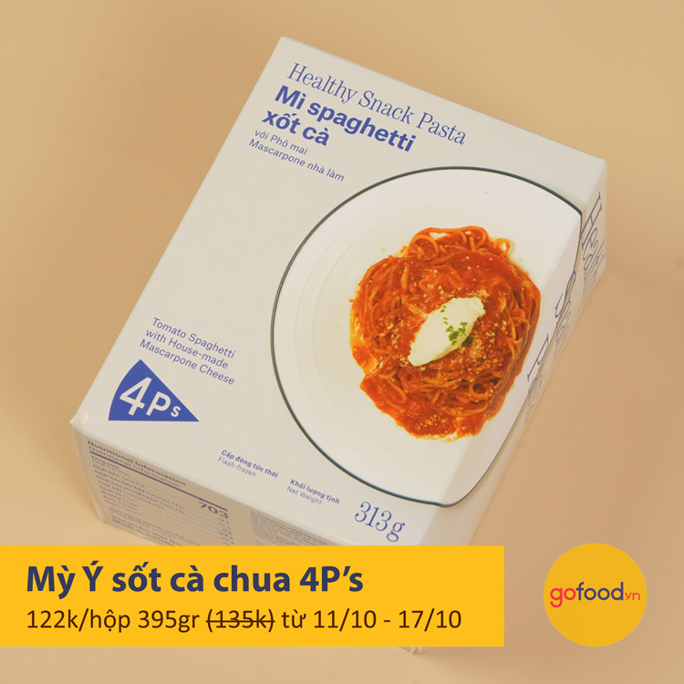 Mỳ Ý sốt cà chua 4P's
