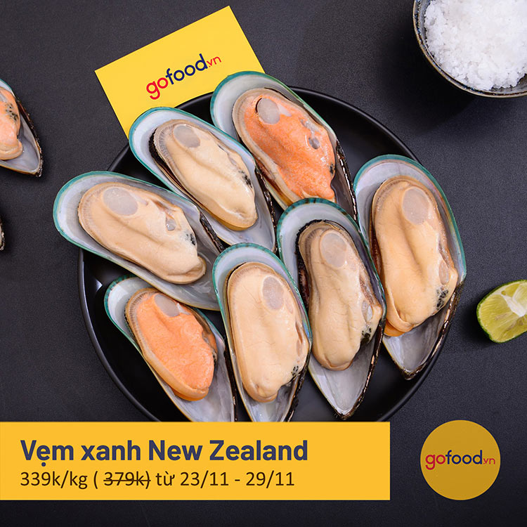 Vẹm xanh New Zealand hữu cơ - New Zealand Organic Greenshell Mussels