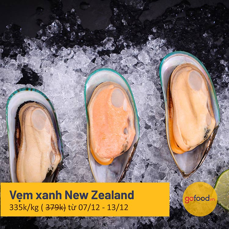 Vẹm xanh New Zealand hữu cơ - New Zealand Organic Greenshell Mussels