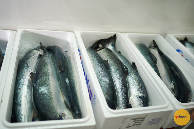 Từng con cá hồi để được xuất khẩu phải đạt chuẩn chất lượng và cả trọng lượng