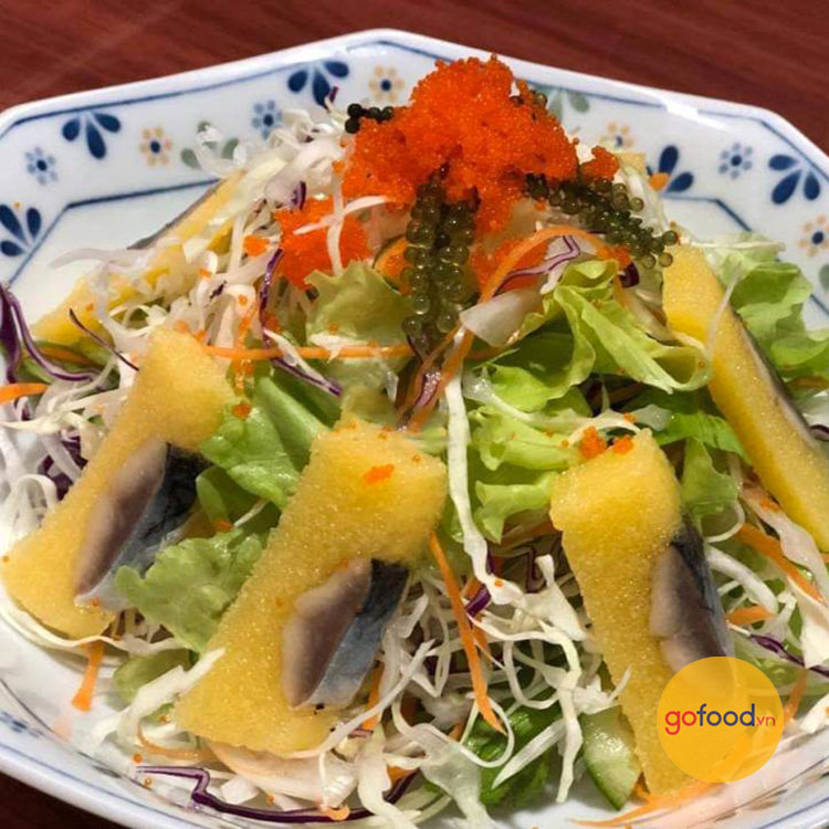 Salad cá trích ép trứng Nhật