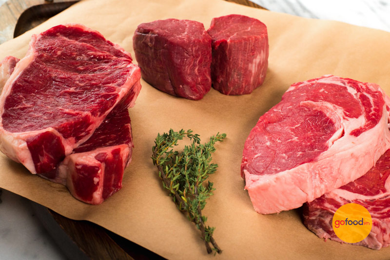 Gofood phân phối đầy đủ ba phần thăn bò Mỹ chuyên dùng cho món Steak