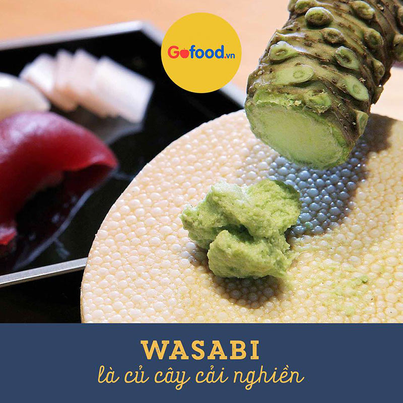 Wasabi- đúng chuẩn phải là củ cây cải nghiền