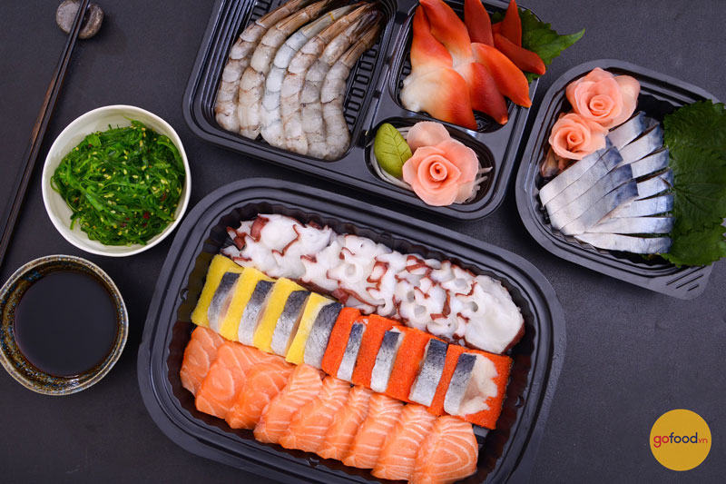 Gofood có đầy đủ sản phẩm cho món Sashimi chuẩn vị Nhật
