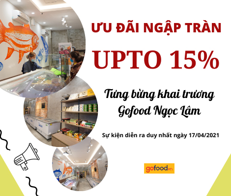 SÔI ĐỘNG CÙNG CHƯƠNG TRÌNH ƯU ĐÃI KÉP LÊN ĐẾN 15% MỪNG KHAI TRƯƠNG GOFOOD NGỌC LÂM
